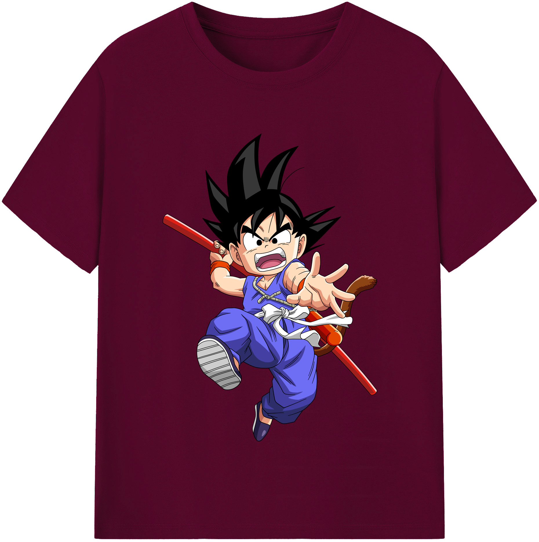 （画像用） ドラゴンボール 孫悟空（そん ごくう）Son Goku カカロット DRAGON BALL Kakarotto レディースカジュアルプリントTシャツ（綿100％）